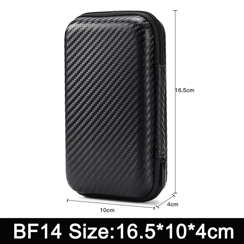 Earphone Data Storage Bag Oval Square Rectangle Cable Organizer Bags Mini Zipper Pouch Tech Gadgets Portable Charger U Disk Case